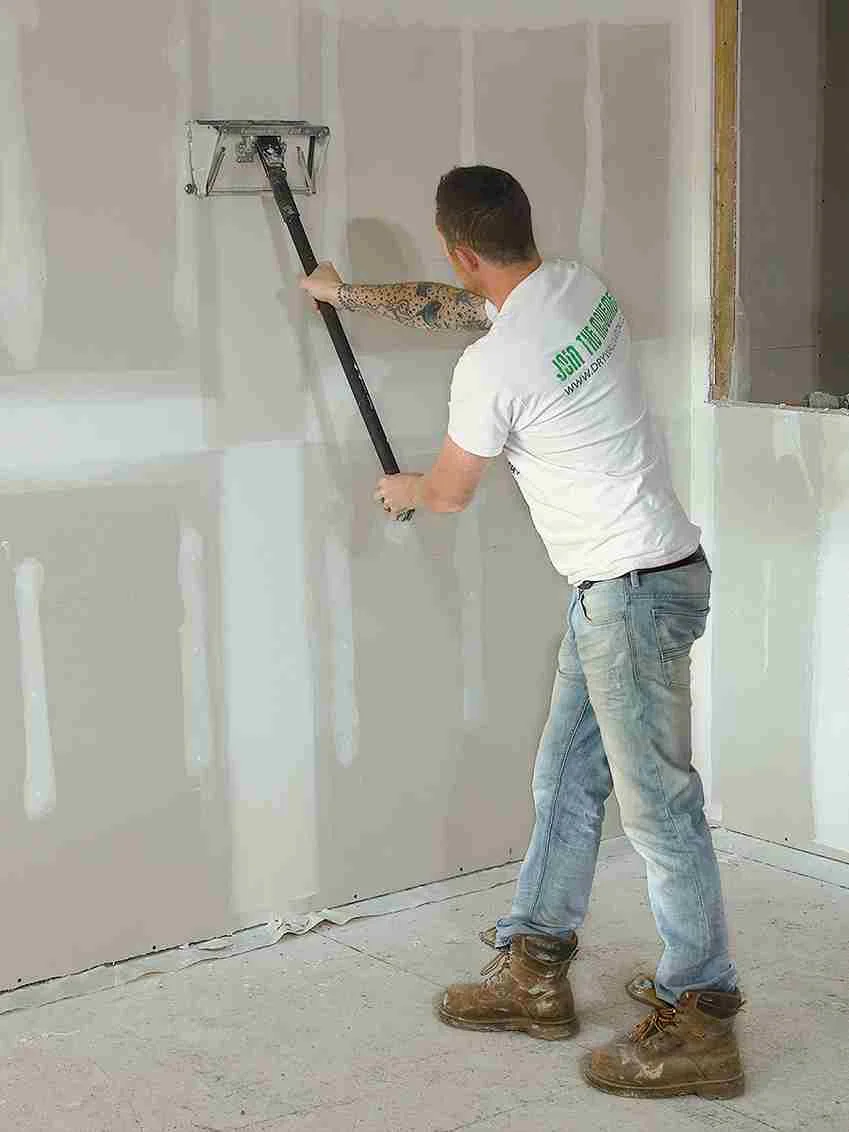 Shiny protective coated floor in a garage